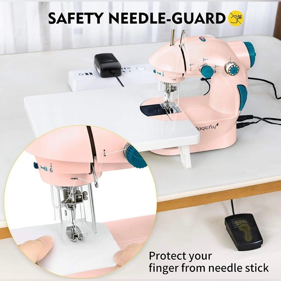 Magicfly Pink Mini Sewing Machine - Picture 7 of 9